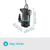 GARDENA Pompa sommersa per acque reflue 20000 BASIC, Pompe immersione e pressione grigio/Nero