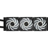 GIGABYTE AORUS WATERFORCE X II 360 Raffreddamento a liquido per CPU AIO - 3x ventole ARGB da 120 mm, LCD a colori, DAISY-CHAIN, compatibile con Intel LGA 1851 e AMD AM5, Raffreddamento ad acqua Nero, LCD a colori, DAISY-CHAIN, compatibile con Intel LGA 1851 e AMD AM5, Raffreddatore di liquidi tutto in uno, 12 cm, Nero