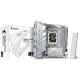 GIGABYTE B860I AORUS PRO ICE Scheda madre - CPU Intel Core Ultra, VRM a 8+1+2+1 fasi, fino a 9200MHz DDR5, 1xPCIe 5.0 + 1xPCIe 4.0 M.2, LAN 2,5 GbE, WIFI 7, Thunderbolt 4 argento, VRM a 8+1+2+1 fasi, fino a 9200MHz DDR5, 1xPCIe 5.0 + 1xPCIe 4.0 M.2, LAN 2,5 GbE, WIFI 7, Thunderbolt 4, Intel, LGA 1851 (Socket V1), Intel Core Ultra (Serie 1), Intel Core Ultra (Series 2), LGA 1851, DDR5-SDRAM, 128 GB