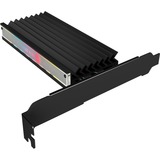 ICY BOX IB-PCI224M2-ARGB scheda di interfaccia e adattatore Interno M.2 Nero, PCIe, M.2, PCIe 4.0, Nero, Passivo, Cina