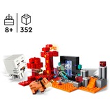 LEGO Minecraft Agguato nel portale del Nether, Giochi di costruzione Set da costruzione, 8 anno/i, Plastica, 352 pz, 559 g