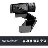 Logitech C920 HD Pro Webcam, Videochiamata Full HD 1080p/30fps, Audio Stereo ‎Chiaro, ‎Correzione Luce HD, Funziona con Skype, Zoom, FaceTime, Hangouts, ‎‎PC/Mac/Laptop/Tablet/Chromebook - Nero Nero, Videochiamata Full HD 1080p/30fps, Audio Stereo ‎Chiaro, ‎Correzione Luce HD, Funziona con Skype, Zoom, FaceTime, Hangouts, ‎‎PC/Mac/Laptop/Tablet/Chromebook - Nero, 3 MP, 1920 x 1080 Pixel, Full HD, 30 fps, 720p, 1080p, H.264