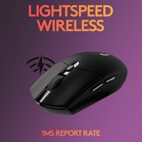 Logitech G305 mouse Mano destra RF senza fili + Bluetooth Ottico 12000 DPI Nero, Mano destra, Ottico, RF senza fili + Bluetooth, 12000 DPI, 400 fps, Nero