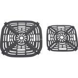 Ninja CRISPi 4-in-1 friggitrice ad aria calda portatile in vetro "Salbei" grigio-verde/trasparente