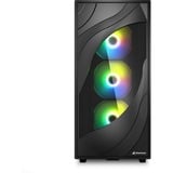Sharkoon Rebel C80G RGB , Chassis Tower Nero