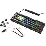 Sharkoon SGK50 S4 tastiera USB QWERTY Portoghese Nero, Tastiera da gioco Nero, 60%, USB, QWERTY, LED RGB, Nero