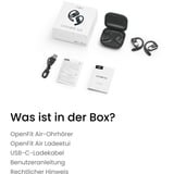 Shokz OpenFit Air Auricolare Wireless A clip Chiamate/Musica/Sport/Tutti i giorni Bluetooth Nero, Cuffie Nero, Wireless, 50 - 16000 Hz, Chiamate/Musica/Sport/Tutti i giorni, 174 g, Auricolare, Nero