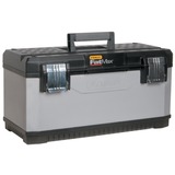 Stanley Cassetta 20 metallo fat max, Cassetta portautensili argento/Nero, Cassetta degli attrezzi, Nero, Grigio, 497 mm, 293 mm, 295 mm