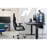 Thermaltake ARGENT E700 Sedia da gaming per PC Nero, Sedili di gioco Nero, Sedia da gaming per PC, 150 kg, 170 cm, 190 cm, Argento, Alluminio