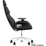 Thermaltake ARGENT E700 Sedia da gaming per PC Nero, Sedili di gioco Nero, Sedia da gaming per PC, 150 kg, 170 cm, 190 cm, Argento, Alluminio