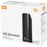 WD ELEMENTS disco rigido esterno 18000 GB Nero, Hard-disk Nero, 18000 GB, 2.0/3.2 Gen 1 (3.1 Gen 1), Nero