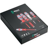 Wera 3160 i/7 Set di cacciaviti Kraftform Plus, acciaio inossidabile + supporto, Cacciavite rosso/Blu