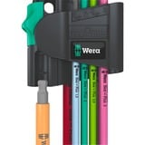 Wera 950/7 Hex-Plus Multicolour Magnet 1 set di chiavi a brugola, 7 pezzi, Cacciavite 