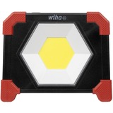 Wiha Faretto da cantiere a batteria 30 watt, Riflettore di costruzione Nero/Rosso