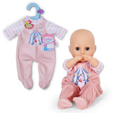 ZAPF Creation BABY born Romper Apricot 36cm, Accessori della bambola BABY born Romper Apricot 36cm, Tutina per bambola, 1 anno/i