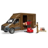 bruder MB Sprinter UPS con autista e accessori, Veicolo modello marrone
