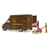bruder MB Sprinter UPS con autista e accessori, Veicolo modello marrone