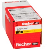 fischer DuoXpand 8x100 T, 562150, Tassello grigio chiaro/Rosso