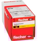 fischer Tassello a gambo lungo DuoXpand 8x100 T grigio chiaro/Rosso