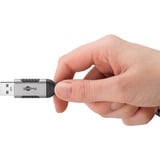 goobay Cavo Ethernet USB-A 3.2 Gen1 connettore > connettore RJ-45, Scheda di rete Nero/Argento
