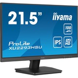 iiyama ProLite XU2293HSU-B7 Monitor PC 54,6 cm (21.5") 1920 x 1080 Pixel Full HD LED Nero, Monitor LED Nero (opaco), 54,6 cm (21.5"), 1920 x 1080 Pixel, Full HD, LED, 1 ms, Nero