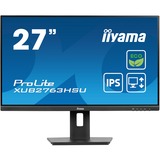 iiyama ProLite XUB2763HSU-B1 Monitor PC 68,6 cm (27") 1920 x 1080 Pixel Full HD LED Nero, Monitor LED Nero (opaco), 68,6 cm (27"), 1920 x 1080 Pixel, Full HD, LED, 3 ms, Nero