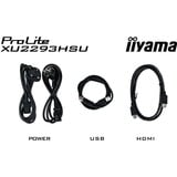 iiyama XU2293HSU-B7, Monitor LED Nero (opaco)