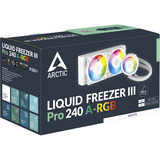 ARCTIC Liquid Freezer III Pro 240 A-RGB Processore Raffreddatore di liquidi tutto in uno 12 cm Bianco 1 pz, Raffreddamento ad acqua bianco, Raffreddatore di liquidi tutto in uno, 12 cm, 131 m³/h, Bianco