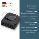 Beurer Coperta termica HD 65 Dark Grey, Coperte elettriche grigio scuro