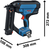 Bosch Chiodatrice a batteria per legno GNH 18V-50-2M Professional solo, 18Volt blu/Nero
