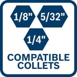 Bosch GCU 18V-30 PROFESSIONAL 30000 Giri/min Nero, Blu, Rosso, Acciaio inox, Taglierina rotativa blu/Nero, Pistola avvitatrice, Maniglia dritta, 1/4", Nero, Blu, Rosso, Acciaio inox, Senza spazzola, IPX5