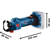 Bosch GCU 18V-30 PROFESSIONAL 30000 Giri/min Nero, Blu, Rosso, Acciaio inox, Taglierina rotativa blu/Nero, Pistola avvitatrice, Maniglia dritta, 1/4", Nero, Blu, Rosso, Acciaio inox, Senza spazzola, IPX5