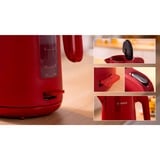 Bosch TWK2M164 bollitore elettrico 1,7 L 2400 W Nero, Grigio, Rosso rosso, 1,7 L, 2400 W, Nero, Grigio, Rosso, Plastica, Indicatore del livello dell'acqua, Arresto di sicurezza contro il surriscaldamento
