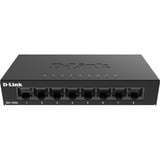 D-Link DGS-108GL Non gestito Gigabit Ethernet (10/100/1000) Nero, Interruttore Non gestito, Gigabit Ethernet (10/100/1000)