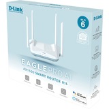 D-Link R15 router wireless Gigabit Ethernet Dual-band (2.4 GHz/5 GHz) Bianco Wi-Fi 6 (802.11ax), Dual-band (2.4 GHz/5 GHz), Collegamento ethernet LAN, Bianco, Router da tavolo