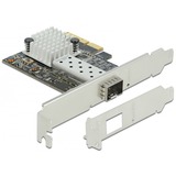 DeLOCK 89100 scheda di interfaccia e adattatore Interno PCIe, SFP+, Scheda di rete PCIe, PCIe, SFP+, A basso profilo, PCIe 3.0, Acciaio inossidabile, PC
