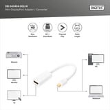 Digitus Cavo adattatore mini DisplayPort > HDMI, Full HD bianco
