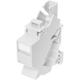 Digitus Custodia Keystone per montaggio su guida DIN, IP20, Housing bianco