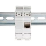 Digitus Custodia Keystone per montaggio su guida DIN, IP20, Housing bianco