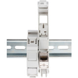 Digitus Custodia Keystone per montaggio su guida DIN, IP20, Housing bianco
