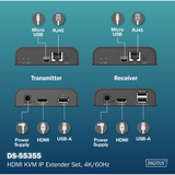 Digitus DS-55355, Switch KVM Nero