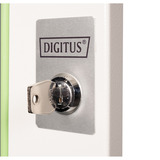 Digitus Porta frontale in vetro per armadio da parete 19" 7U serie Unique, Pannello frontale grigio