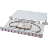 Digitus Scatola di giunzione in fibra ottica, equipaggiata, 6x LC-APC DX, OS2 grigio