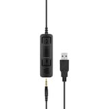 EPOS | Sennheiser | SENNHEISER IMPACT SC 45 USB MS Auricolare Cablato A Padiglione Musica e Chiamate USB tipo A Nero Nero, Cablato, Musica e Chiamate, 60 - 16000 Hz, 102 g, Auricolare, Nero