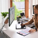 Ergotron 45-669-216, Base per monitor bianco