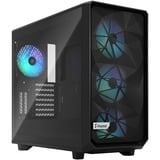 Fractal Design Meshify 2 RGB Nero, Chassis Tower Nero, PC, Nero, ATX, EATX, micro ATX, Mini-ITX, Acciaio, Vetro temperato, Multi, Ventole
