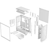 Fractal Design Meshify 3 RGB TG Clear Tint, Chassis Tower bianco