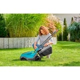 GARDENA Tosaerba a batteria PowerMax 30/18V P4A solo, 18Volt, Rasaerba Nero/Turchese