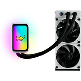 HYTE FAN-HYTE-Q60-BW, Raffreddamento ad acqua Nero/Bianco