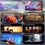 Hisense 85E7S, QLED TV Nero